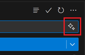 Sparkle icon in an input box